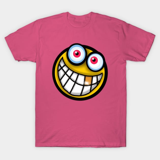 Smiling emoji face T-Shirt by wolfmanjaq